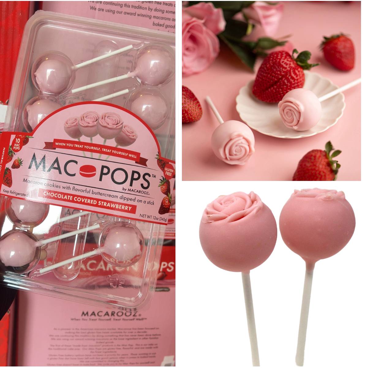 Macarooz Debuts Limited-Time Chocolate Covered Strawberry Mac Pops at Costco Southeast Locations